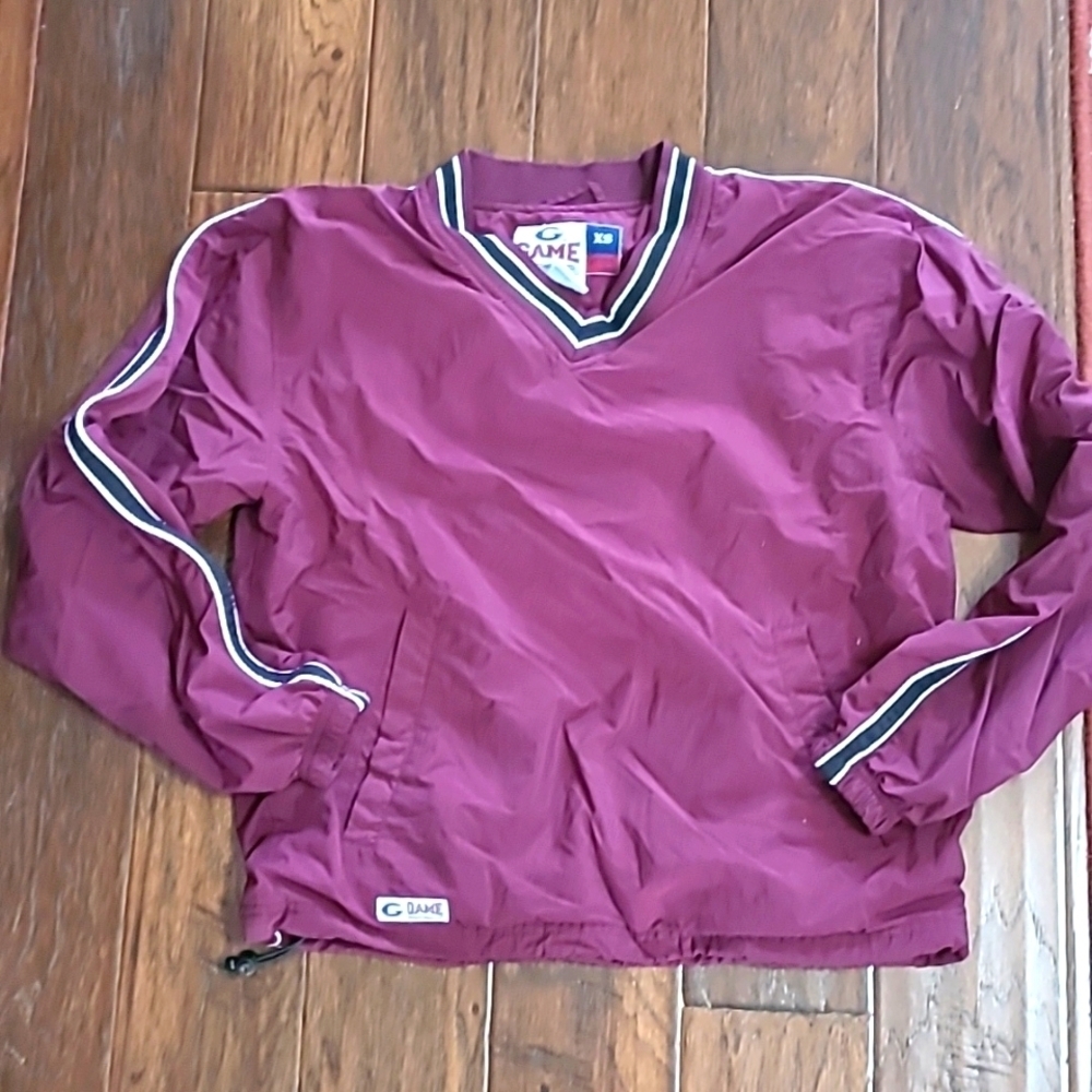 Game Sportswear Burgundy pullover size XS.